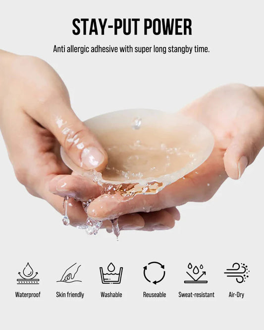 Cubrepezones sin adhesivo y sin costuras (2 pares)