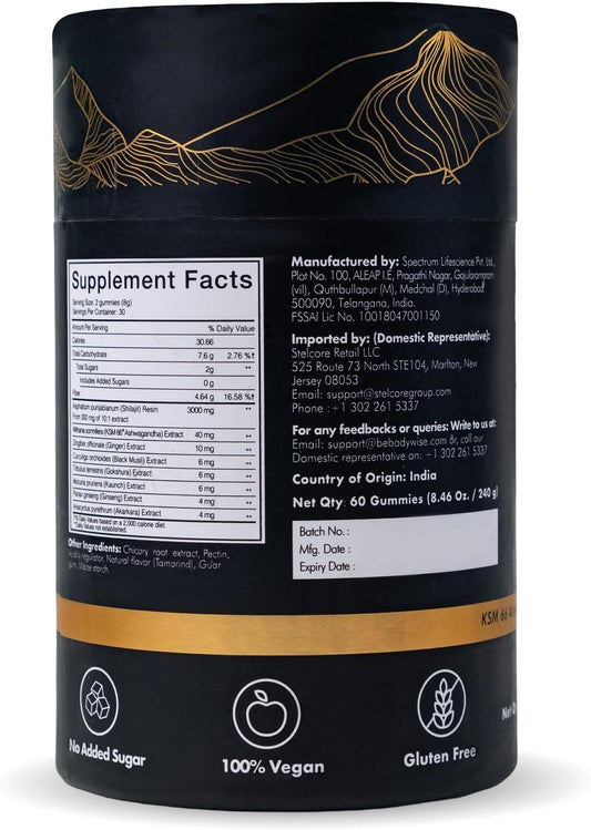 Arete Gominolas de Shilajit Puro 🌿