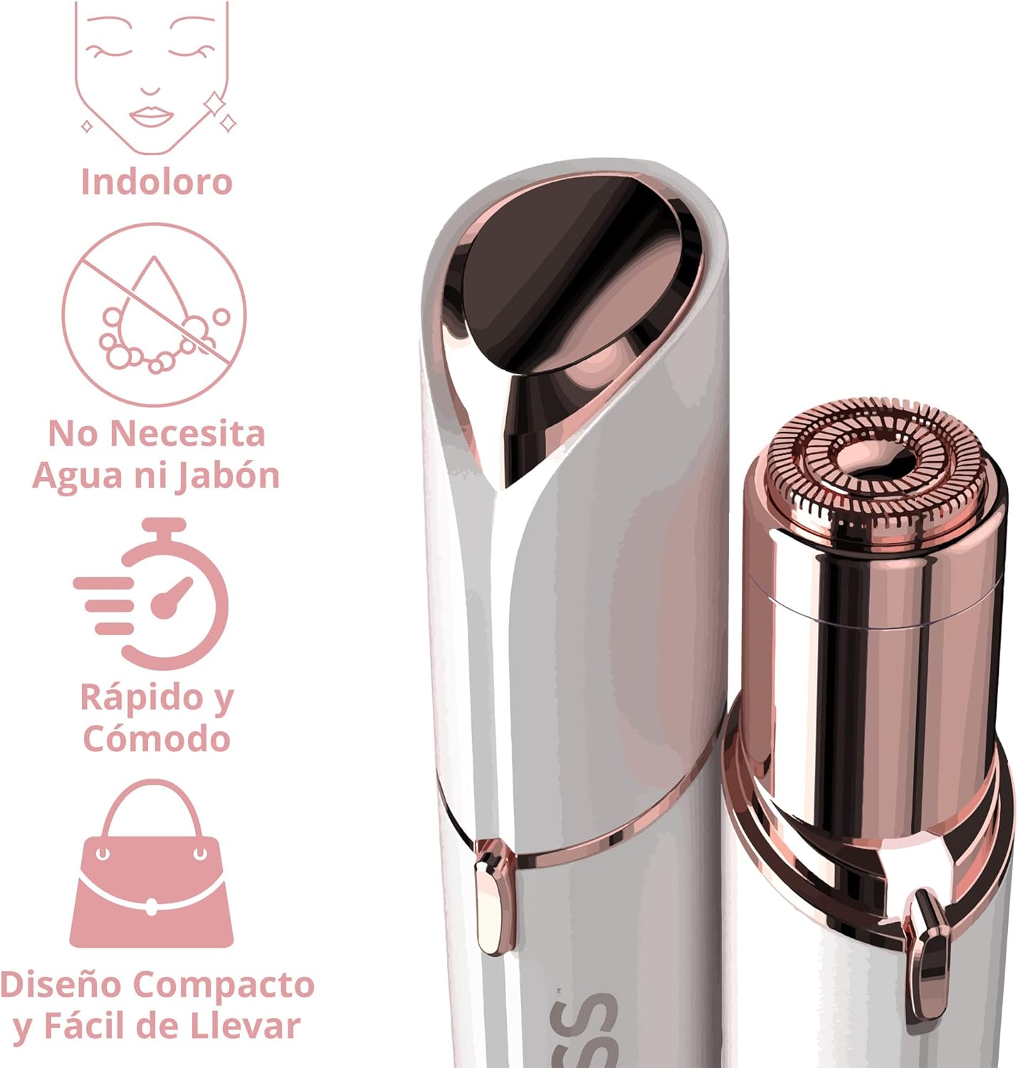Removedor de vello facial